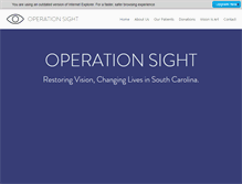 Tablet Screenshot of operationsight.org